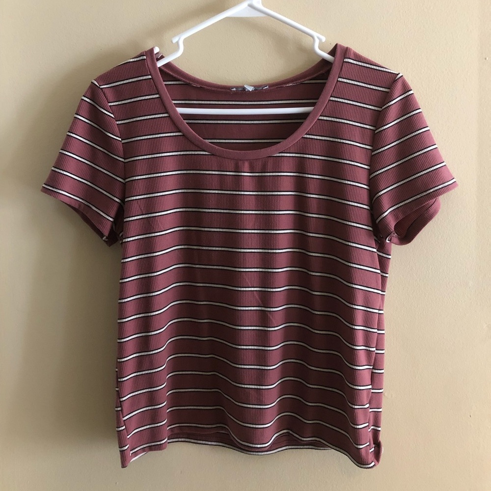 Charlotte Russe striped crop top size medium